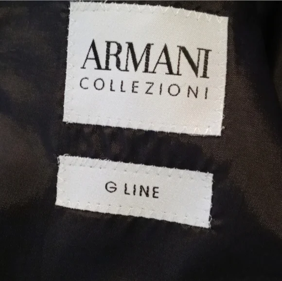 Armani Collezioni G Line 2 Button‎ Blazer Sport Coat Plaid Flap Pockets